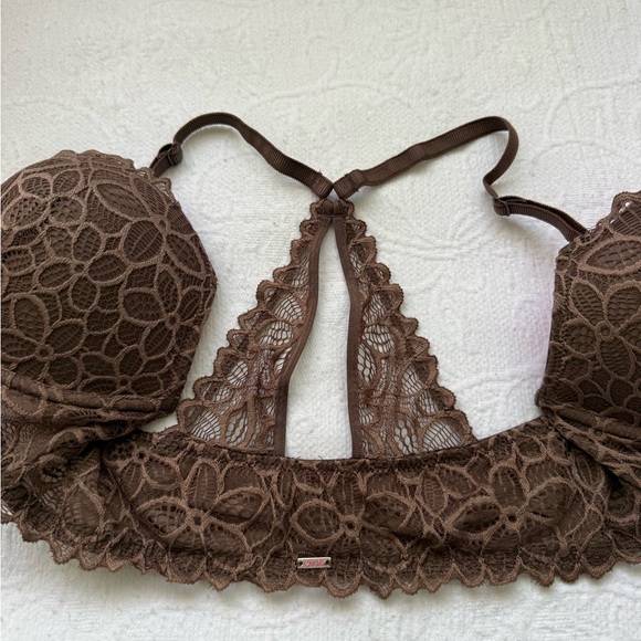 Victoria's Secret Chocolate Lace Bra NWOT size 36C - Picture 5 of 8